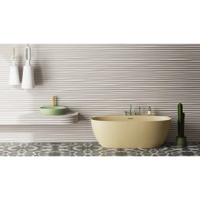 Ванна из литьевого мрамора 170x90 см Salini S-Sense Alda Wall, покраска по RAL полностью 101915GRF