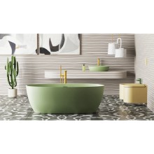 Ванна из литьевого мрамора 170x90 см Salini S-Stone Alda Wall, покраска по RAL полностью 101925MRF