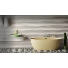 Ванна из литьевого мрамора 170x90 см Salini S-Stone Alda Wall, покраска по RAL полностью 101925MRF