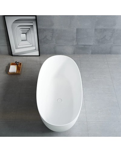 Ванна из литьевого мрамора 170x75 см Vincea VBT-6S01MW