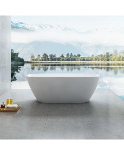 Ванна из литьевого мрамора 170x75 см Vincea VBT-6S02MW