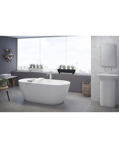 Ванна из литьевого мрамора CEZARES TITAN-ROUND-170-75-57