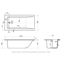 Ванна из литьевого мрамора Delice Diapason 150х75 DLR330014