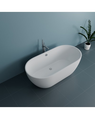 Ванна отдельностоящая из литьевого мрамора Delice Olivia 165х80 DLR330002