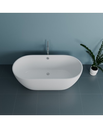 Ванна отдельностоящая из литьевого мрамора Delice Olivia 165х80 DLR330002