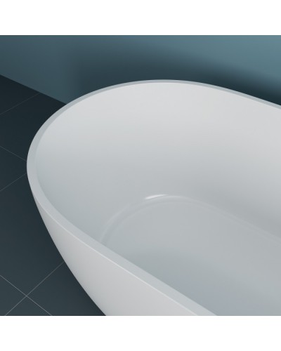 Ванна отдельностоящая из литьевого мрамора Delice Olivia 165х80 DLR330002