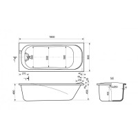 Ванна из литьевого мрамора Delice Triumph 180х80 DLR330012